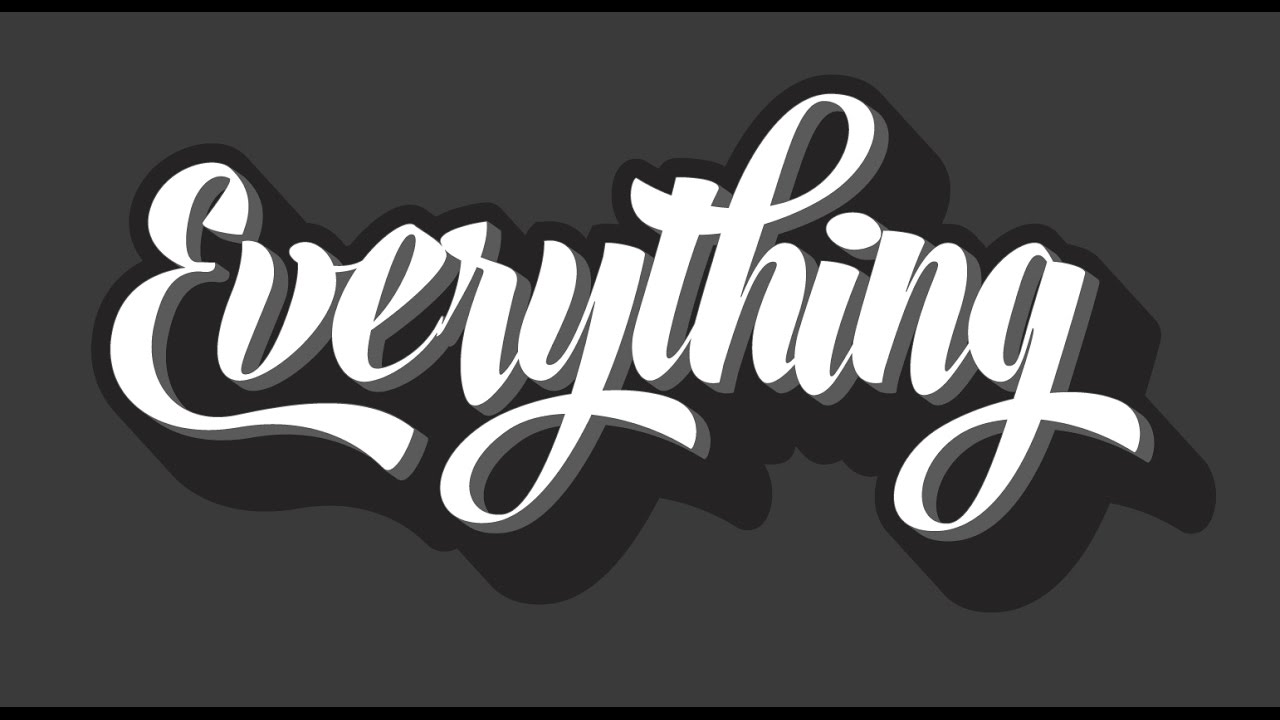 Custom type design in Adobe Illustrator