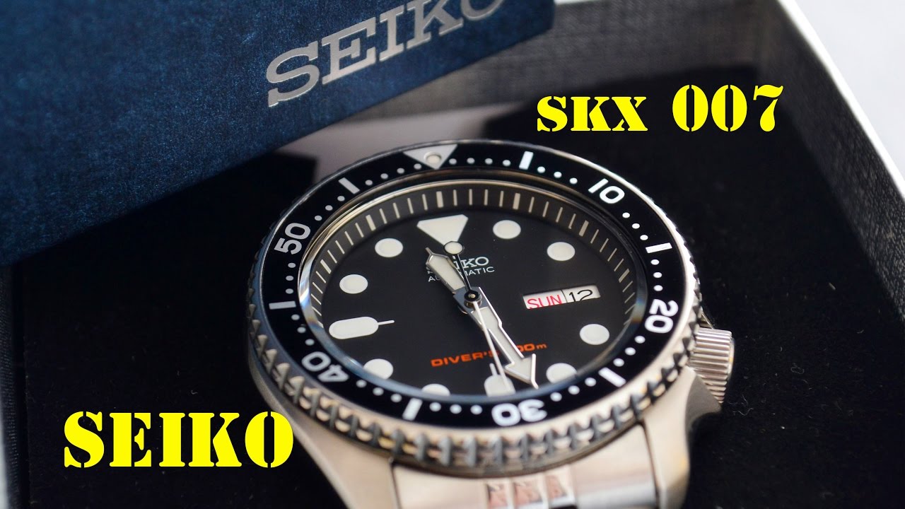 SEIKO skx007 распаковка и первый взгляд