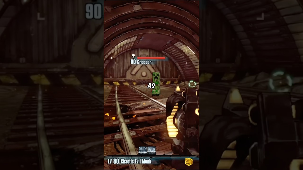 Did you know that creepers appear in the game Borderlands 2? #videogames #borderlands2 #eastereggs