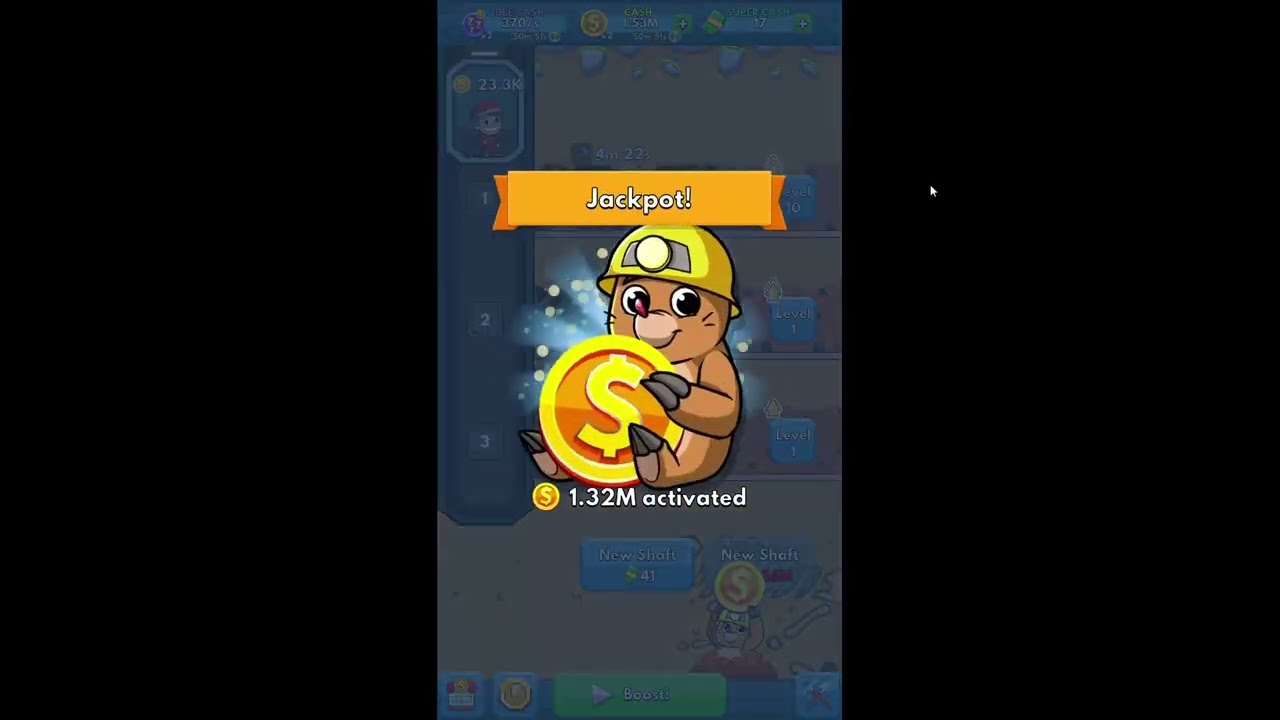 Getting all the mine shafts level one in Idle Miner (Part one)