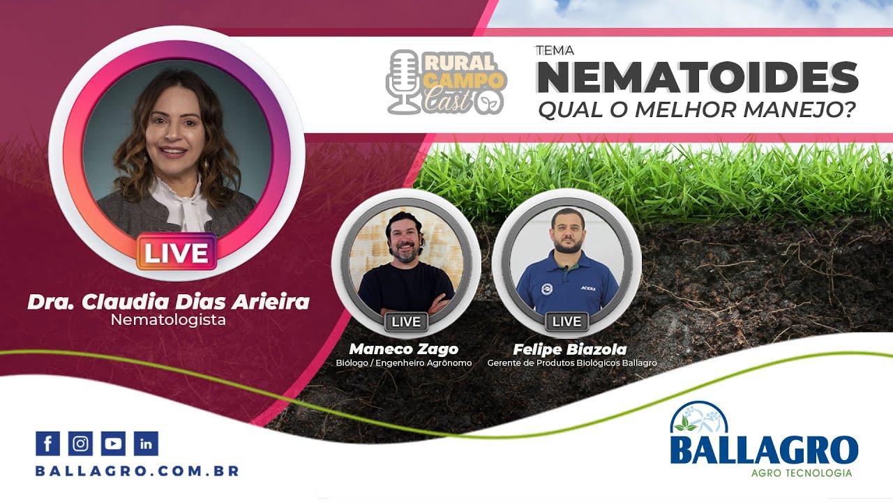 RuralCampoCast - Nematoides. Qual o melhor manejo?  Dra Claudia Dias Arieira - Ep. #03