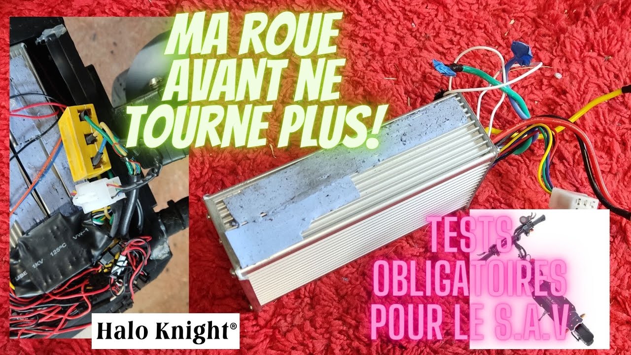 Ma roue avant ne tourne plus ! Que va t'on me demander pour mon SAV ? Halo T107 Pro !