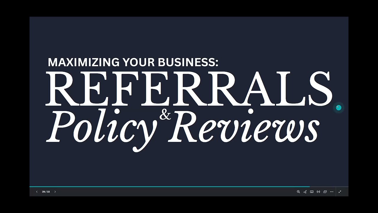 Gaines Huddle: Referrals & Policy Reviews