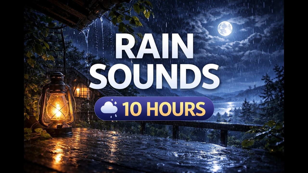 Rain Sounds for Sleeping 🌧️ Fall Asleep Fast | Relaxing Rain Ambience 10 Hours