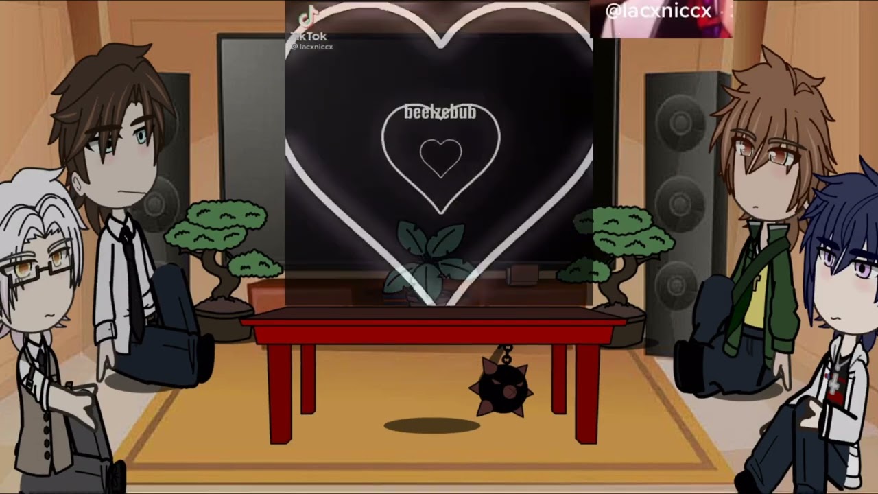 Tear of themis react to male mc as beelzebub (gacha club) (REPOST)