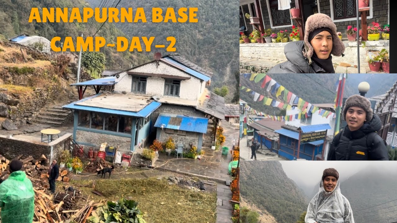 Day- 2 of my Annapurna Base Camp trek in Nepal🇳🇵 #himalayas #nepal #treaking #annapurnabasecamptrek 