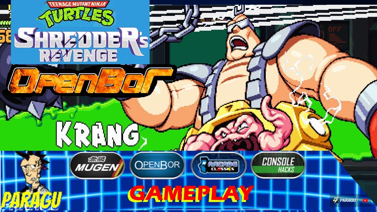 KRANG | New Boss | TMNT SHREDDERS REVENGE OpenBOR