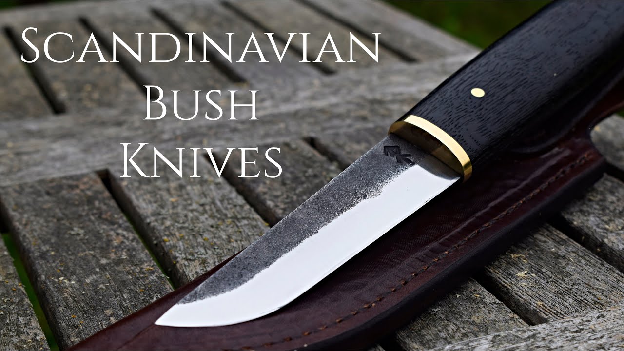 Knifemaking & Leatherwork - Forging 4 Scandinavian Bushcraft Knives. (Available)