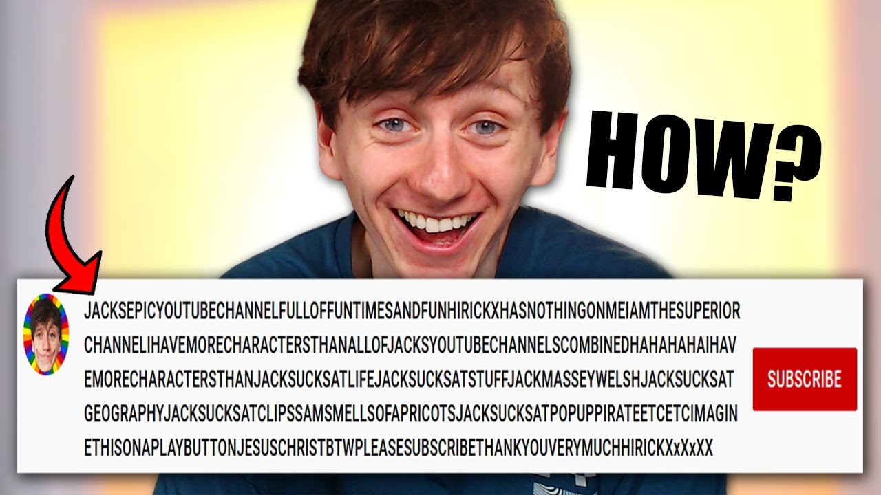 I got the NEW LONGEST Username on Youtube! (Youtube Glitch)