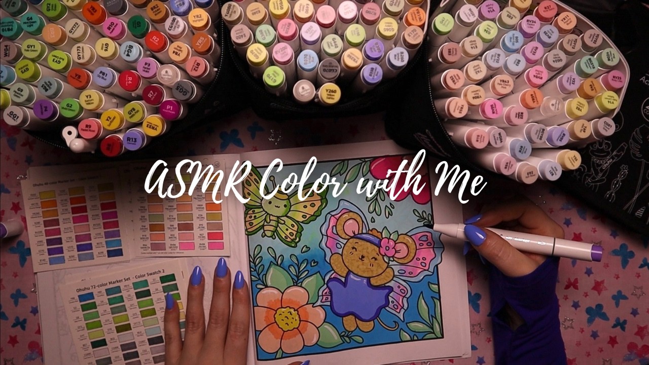 ASMR Color with Me while I Ramble 🌼🦋 