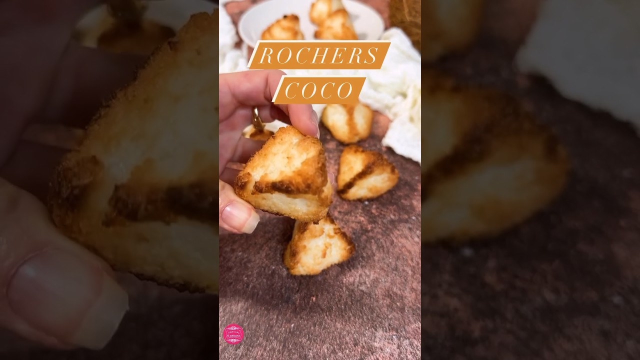 Recette facile et rapide : les rochers coco #recette #dessert #coco #recettefacile #patisserie