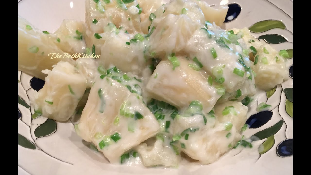 Khoai Mì Nước Dừa - Cassava with Coconut Cream Sauce