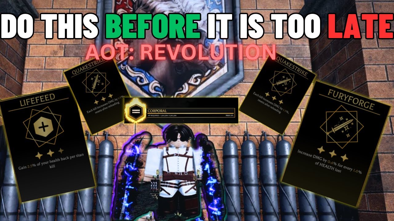 Do THIS BEFORE YOU PRESTIGE in ATTACK on TITAN | AOT: Revolution