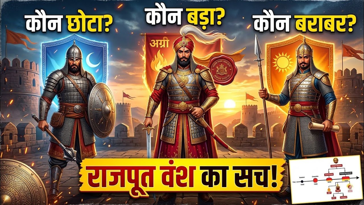 कोन राजपूत बड़े, छोटे और बराबरी के हैं | Rajput Doubt Clear | Kon Kshatriya Rajput Bade kon Chote he