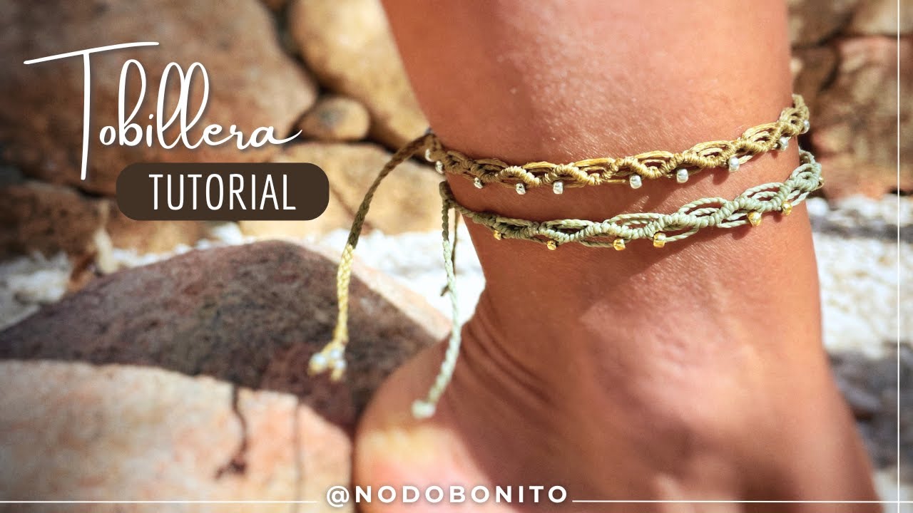 Tobillera de macram&eacute; minimalista ✨ F&aacute;cil, veraniega y perfecta para vender