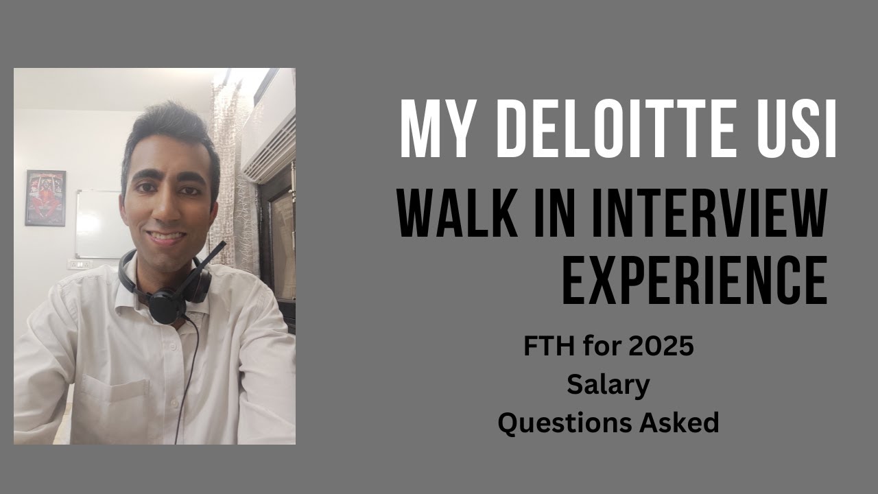 Deloitte USI interview for FTH External Audit experience | Semi Qualified CA