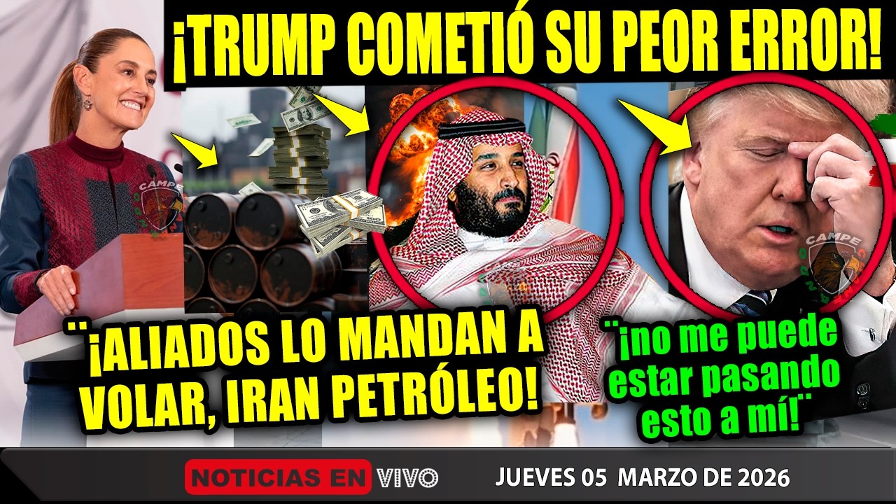 TRUMP ¡IRAN LO HIZO COMETER SU PEOR ERROR! ALIADOS LO DEJAN SOLO ¡SUBIRÁ GAS Y PETRÓLEO MÁS RÁPIDO!