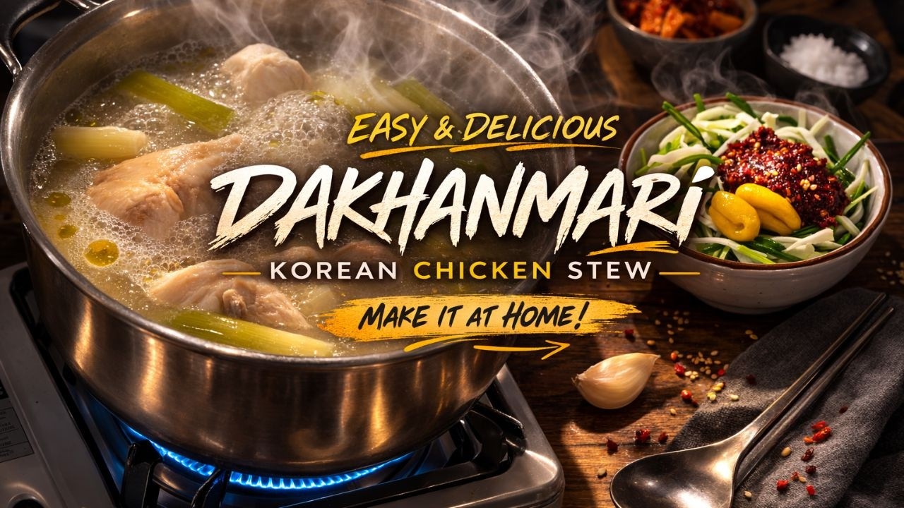 Korean Whole Chicken Hot Pot on a Cold Day | The Ultimate Comfort Food 