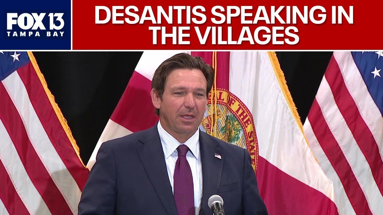 DeSantis holding news conference in The Villages