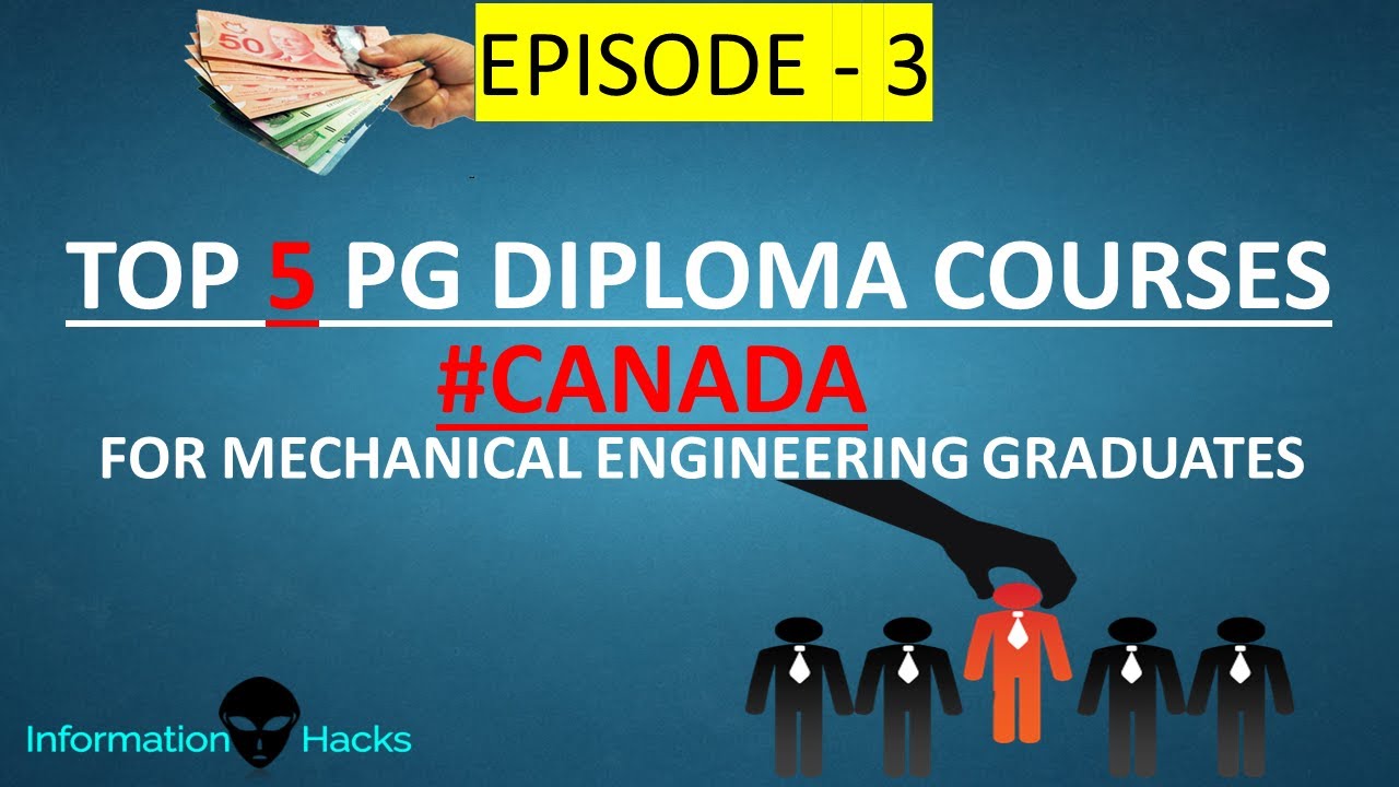 Top 5 job landing PG diploma courses || for Mechanical engineering graduates || in Canada
