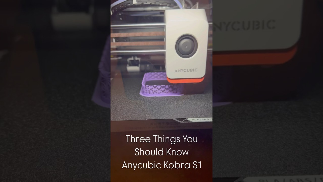 Anycubic Kobra S1 - Three Things You Should Know!