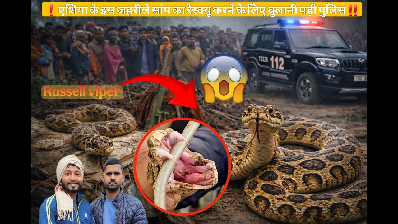 ❗ मंझरिया में निकला एशिया का सबसे जहरीला सांप,आखिर क्यों बुलानी पड़ी पुलिस ? 👉 देखिए वीडियो ‼️