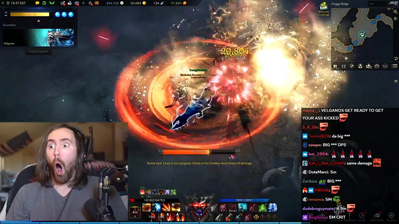 Asmongold tests his Damage after hitting Item Level 1400 (Lost Ark)
