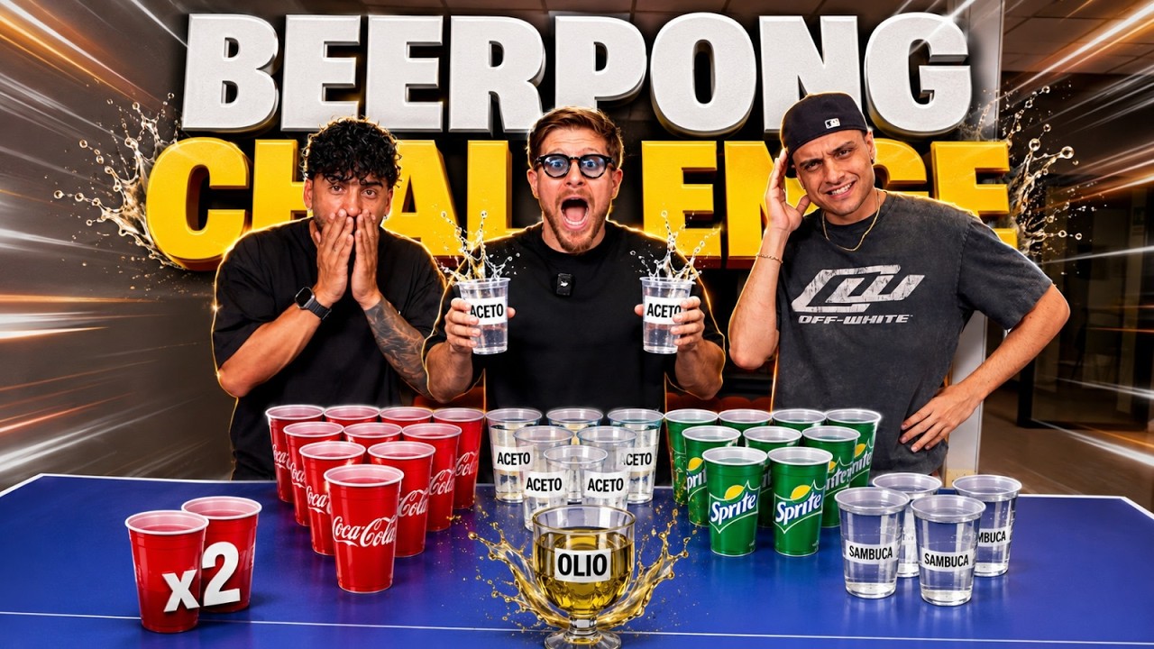 BEER PONG IGNORANTISSIMO CON BEVANDE SCHIFOSE (ACETO) - QUESTO &Egrave; IL VIDEO PI&Ugrave; INCREDIBILE DI SEMPRE!