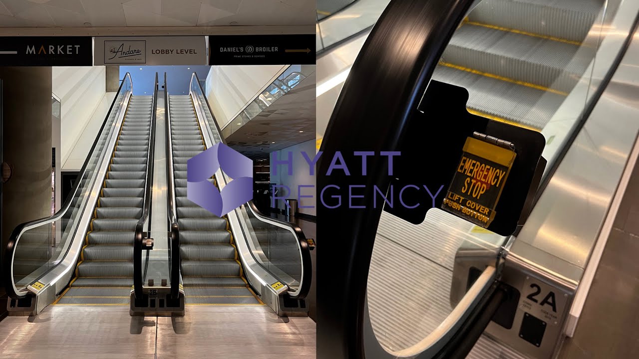 10 Nice KONE Double-File Escalators - Hyatt Regency - Seattle, WA