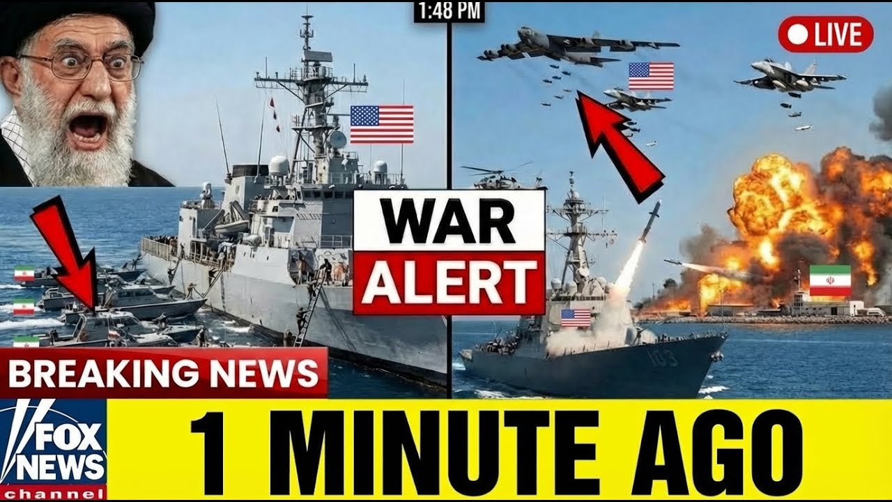 1:48 PM - Iran Attempted Boarding US Navy Ship - 43 Vessels Destroyed 52 Minutes Later
