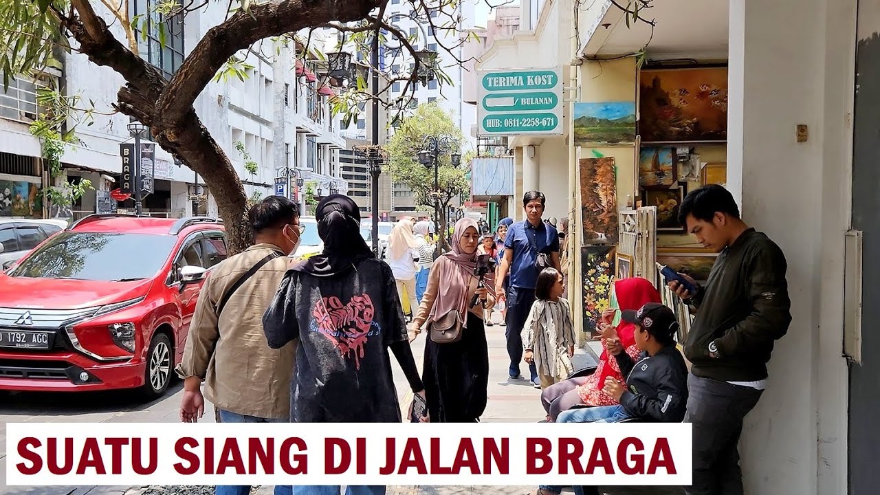a midday on Braga street ❗ walking around Bandung #walkingaround #bandungcity