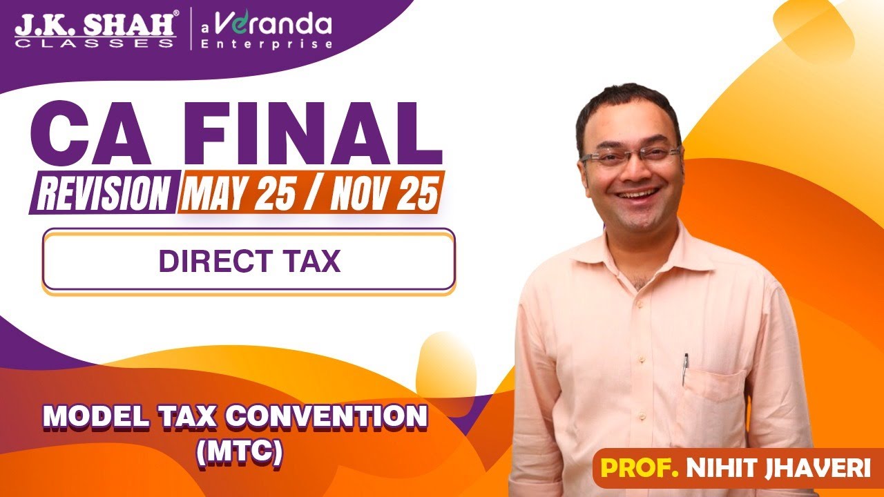 CA Final | Revision of Model Tax Convention MTC | English