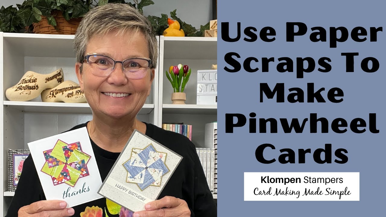 How To Make A Fun Pinwheel Card & Use Your Paper Scraps!