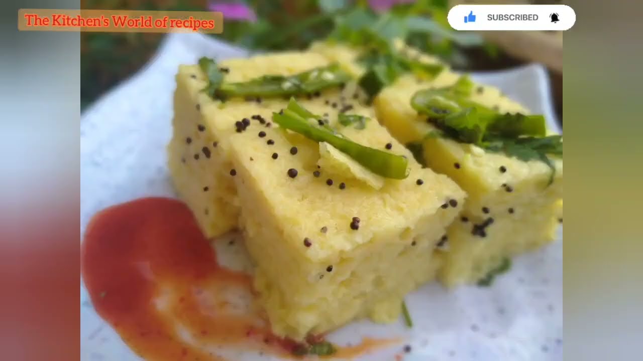 nylon khaman/ soft, spongy khatta meetha  dhokla /besan khaman/ गुजराती ढोकला की सबसे आसान रेसिपी