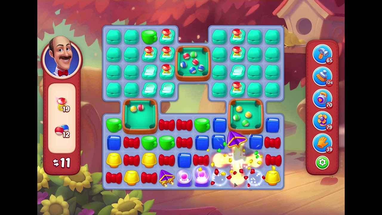 HomeScapes Level 19720 no boosters 