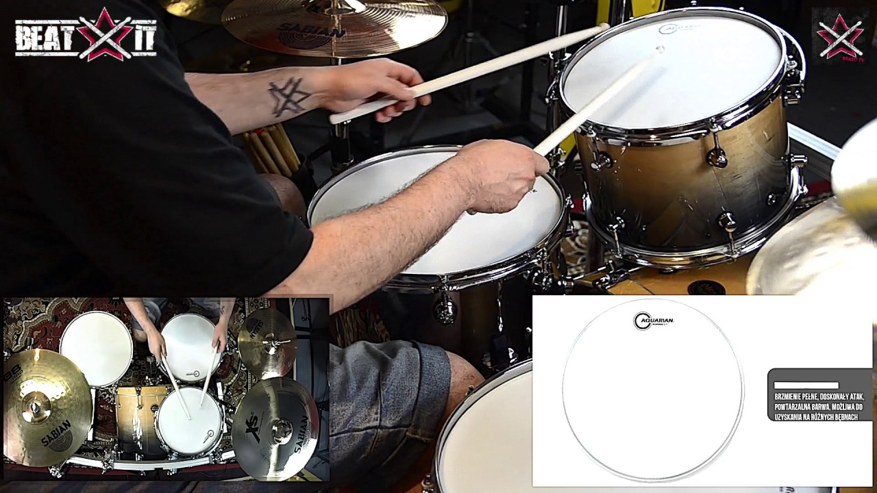 Test Beatit: Naciągi Aquarian Response 2 Texture Coated