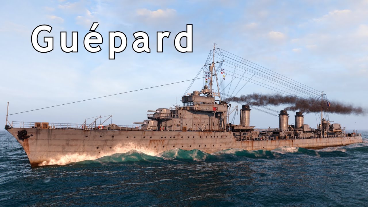 World of WarShips Guépard - 8 Kills