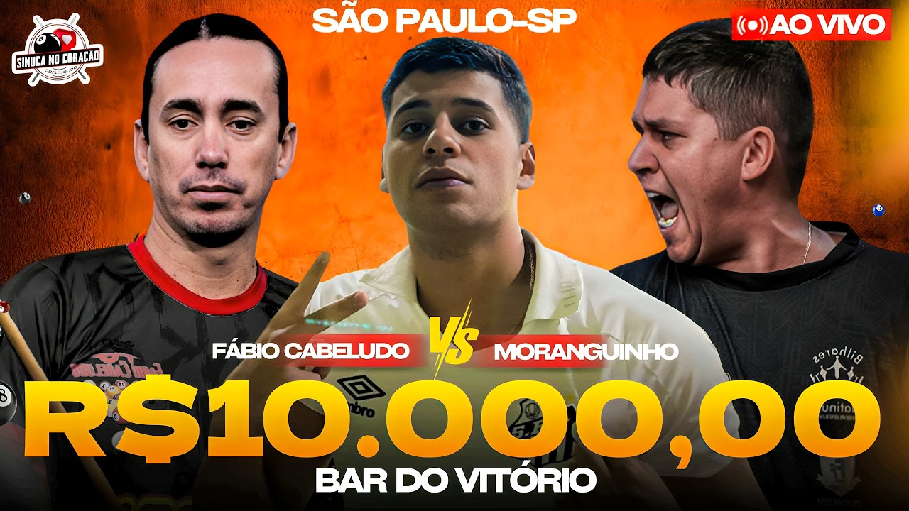 30/03 -  MORANGUINHO X FABIO CABELUDO - SINUCA AO VIVO EM S&Atilde;O PAULO - NARRA&Ccedil;&Atilde;O JO&Atilde;O