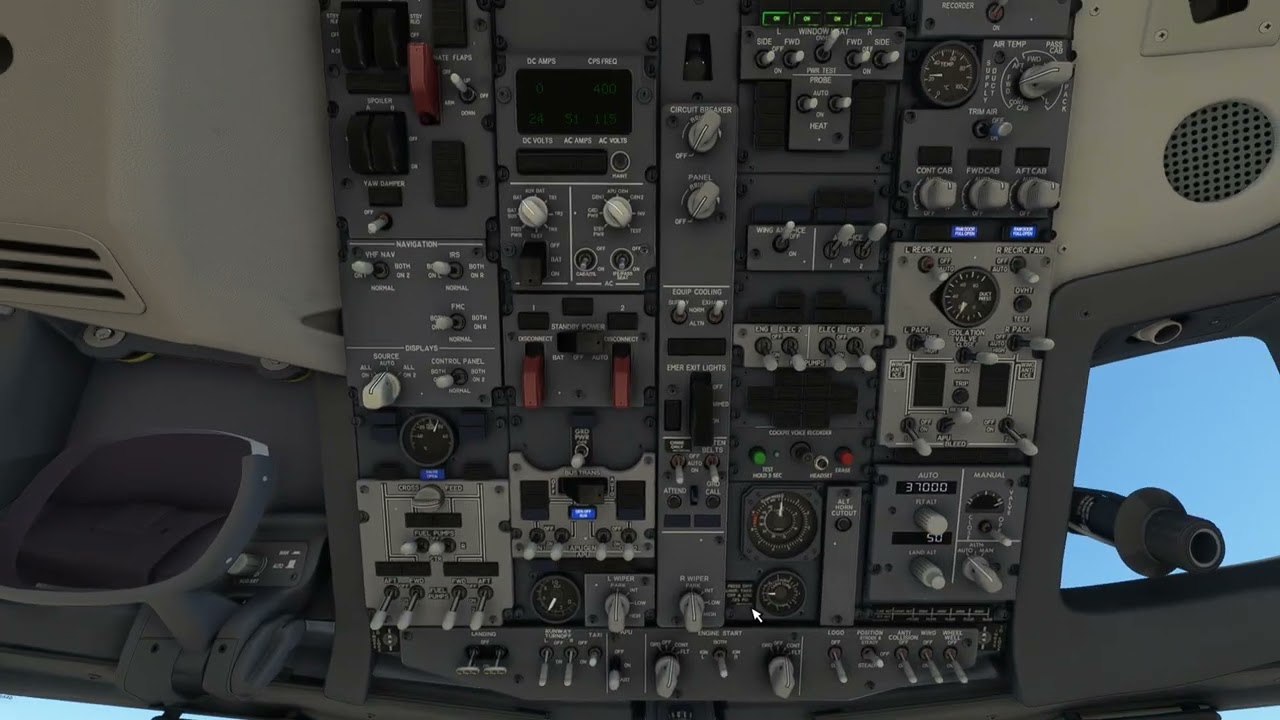 América do Sul – Pouso em TNCB – Bonaire – Antilhas Holandesas - Cockpit