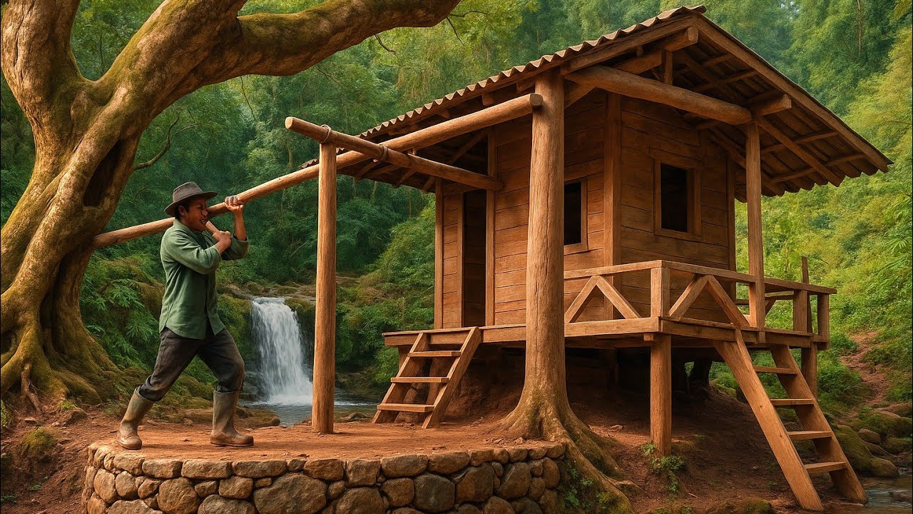 build kitchen, frame and stairs