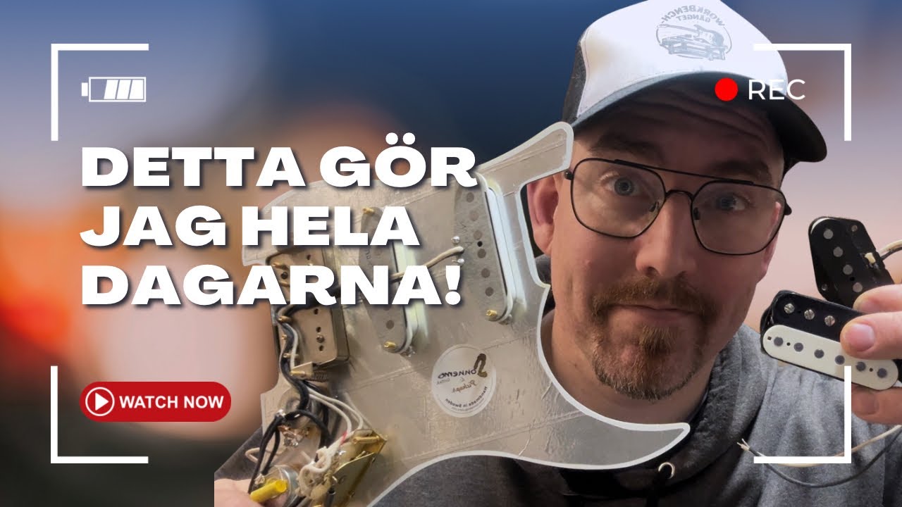 F&ouml;lj med i verkstan &ndash; en arbetsdag som gitarrbyggare (Q&A)