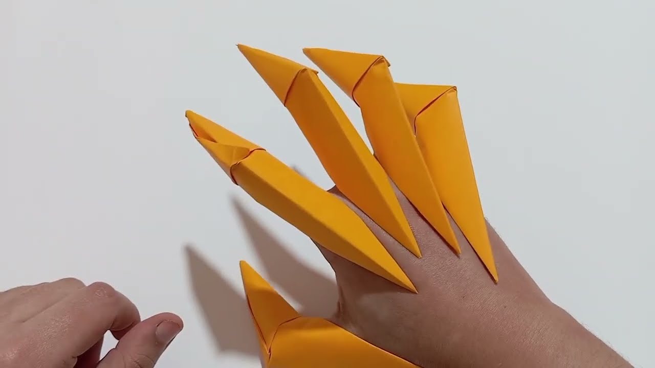 Comment faire des griffes de loup garou en papier Origami Facile |griffe wolverine en papier facile