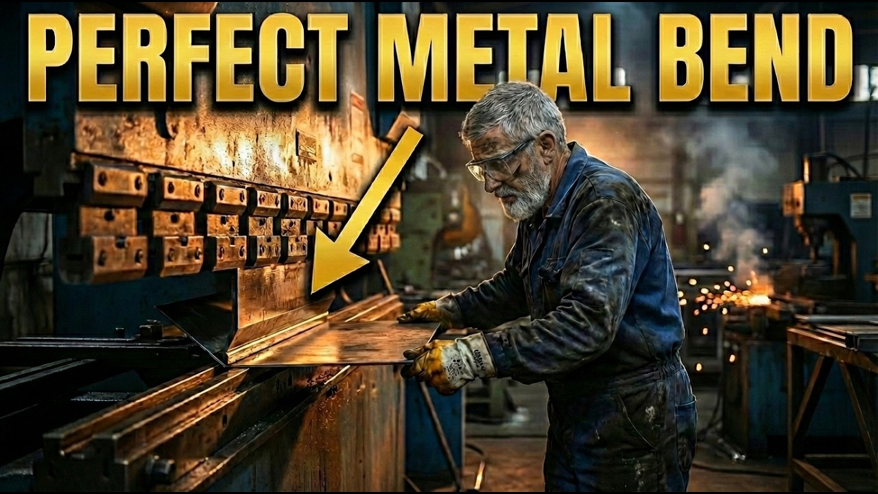 Extreme Precision Manual Press Brake Bending Trailer Panels No Talking ASMR