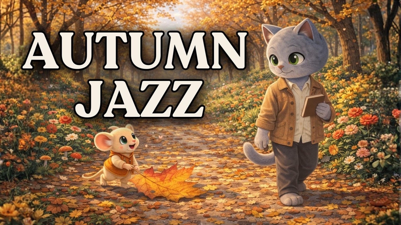 AUTUMN JAZZ 🍂 3 Hours of Cozy Relaxing Jazz for Study, Work & Calm Focus