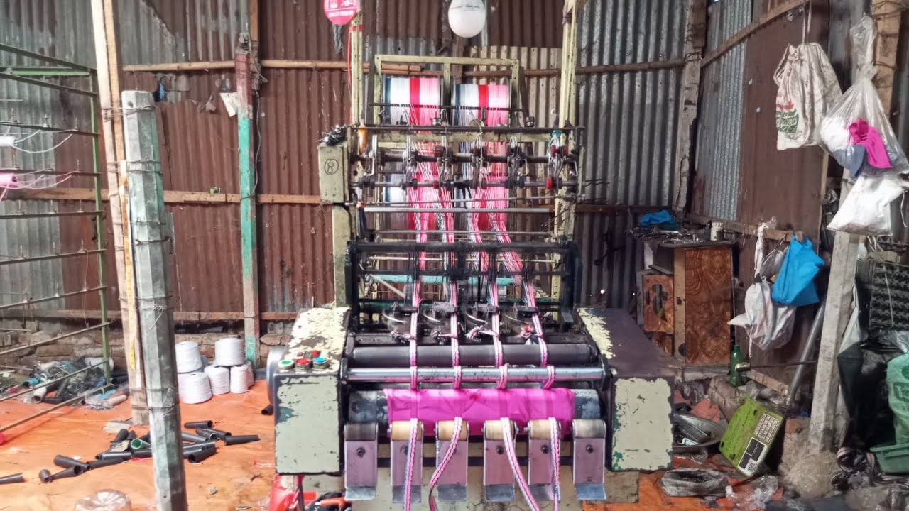 পলেস্টারের সুতা দিয়ে রশি তৈরির মেশিন #machine #tool #viralvideo #unique
