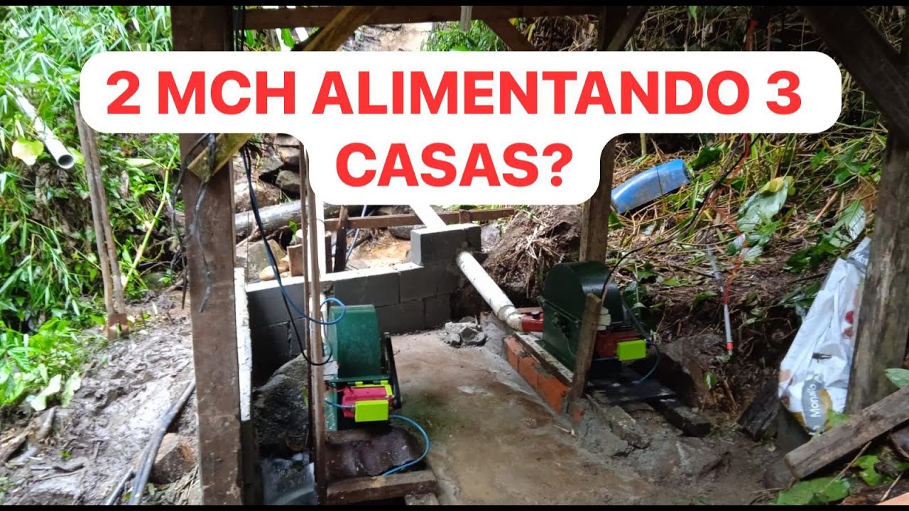 DUAS MICRO CENTRAL HIDRELETRICAS ALIMENTANDO 3 CASAS!???