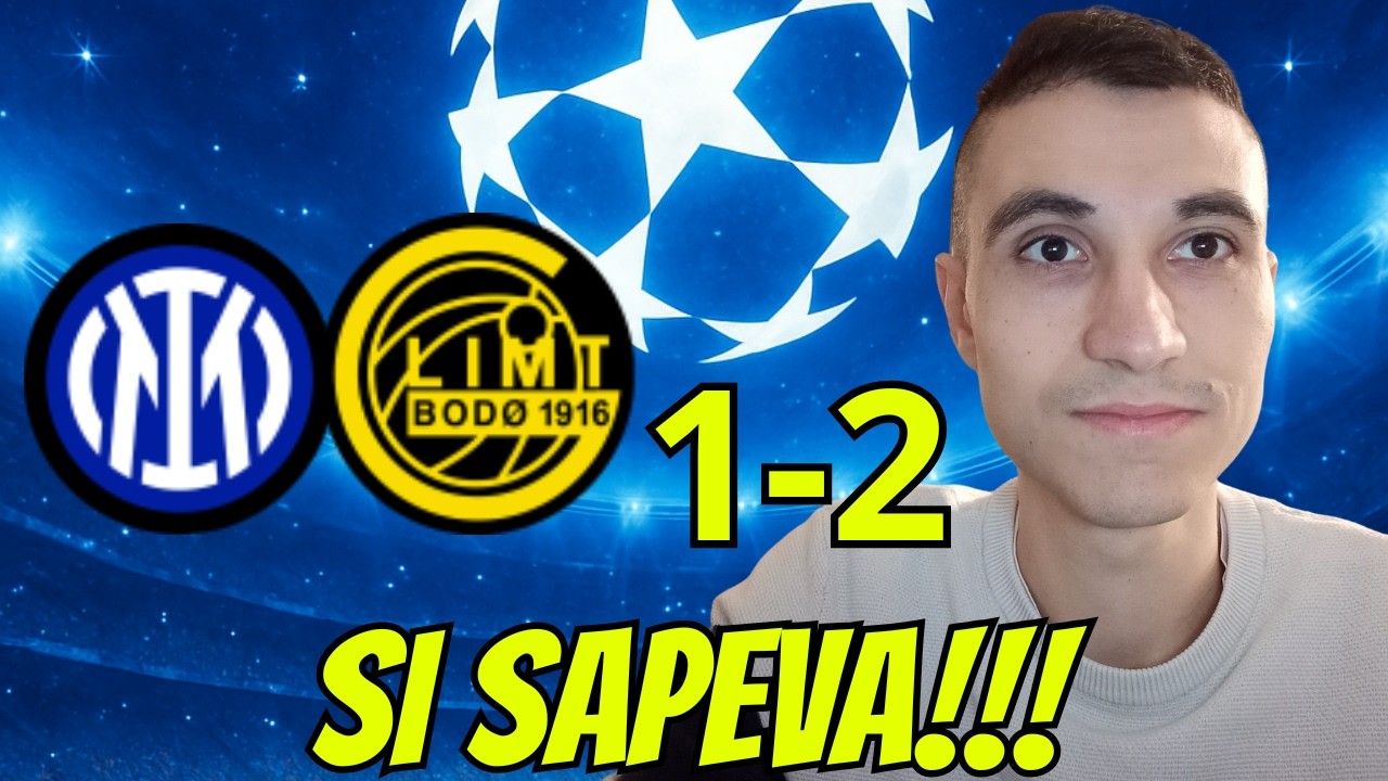 INTER 1-2 BODO GLIMT  INTER CLAMOROSAMENTE ELIMINATA!!