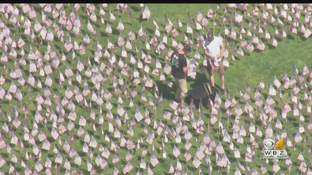 37,000 flags being planted on Boston Common for Memorial Day tribute