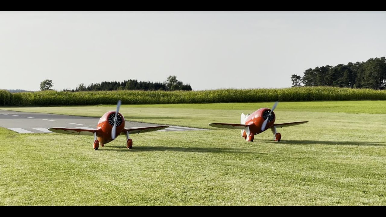2x CARF GeeBee R2 airrace powered by KOLM 155 / DA150 no crash