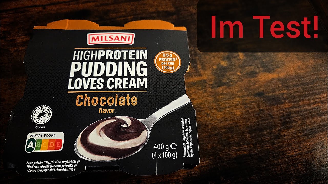 Ich teste: Milsani High Protein Pudding Schoko.